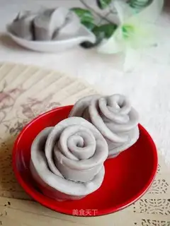 fermented purple potato steamed buns