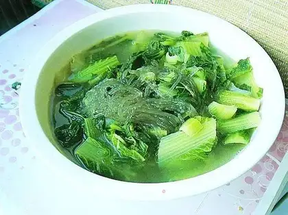 Stewed sweet potato powder with cabbage