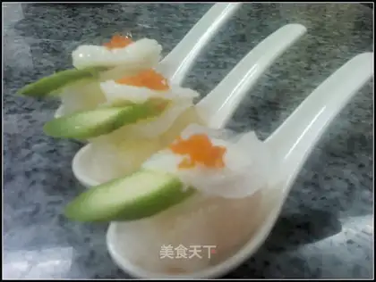 Asparagus scallop dumplings