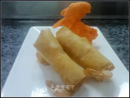 Curry shrimp spring rolls)