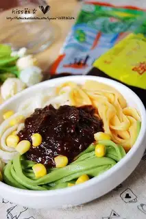 Noodles with tomato paste