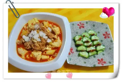 Beef tofu pot
