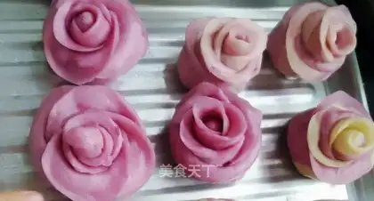 Purple sweet potato milk steamed buns