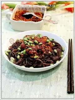 Onion crispy egg paste noodles