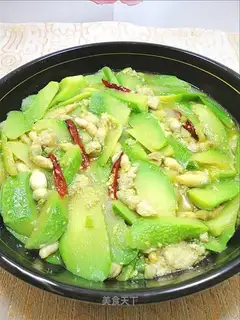 Roasted bean curd with hanging melons