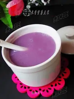 Rice-scented purple potato soybean milk