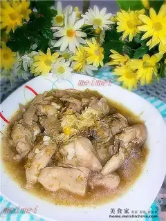 Braised chicken with chrysanthemum