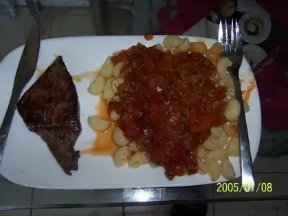 Steak pasta