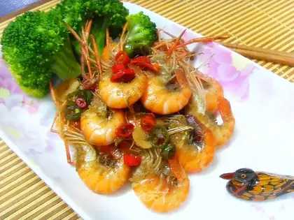 Exclusive disclosure of big-head shrimp