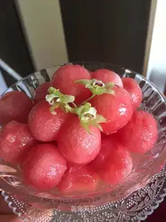 Lemon iced watermelon ball