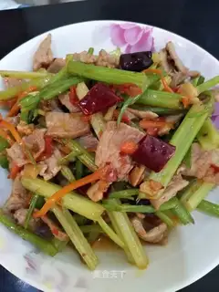 Celery and meat
