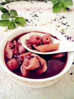 The mountain potion, black rice congee