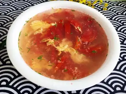 Tomato egg soup