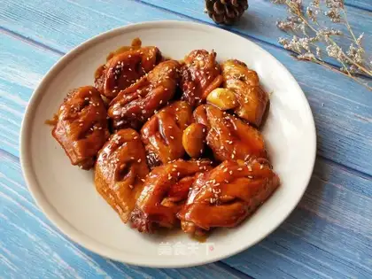 Red sugar chicken wings
