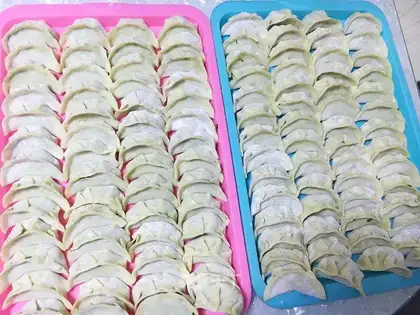 Cream egg dumplings
