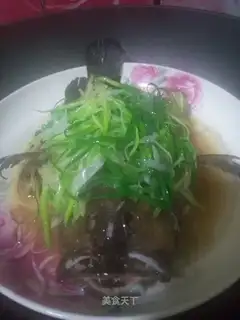 Steamed plaster fish