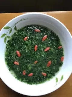 Celery leaves soup