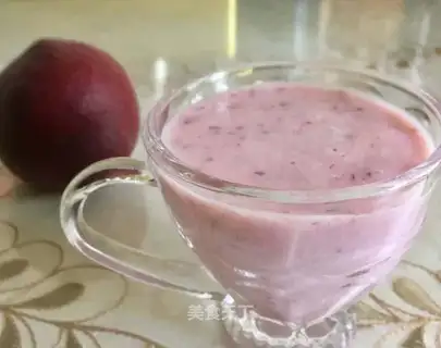 A blood peach shake