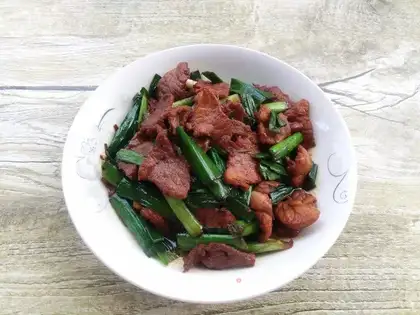 Garlic fried meat