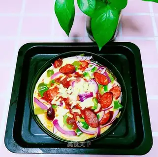 Red intestinal pizza