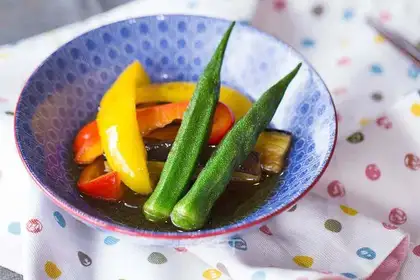 It's cold soup for summer vegetables