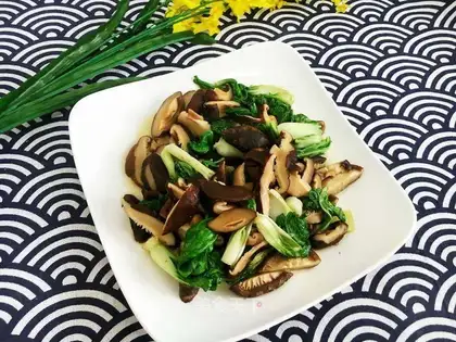 Fry mushrooms