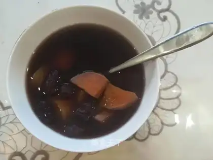 Red bean, black rice, porridge