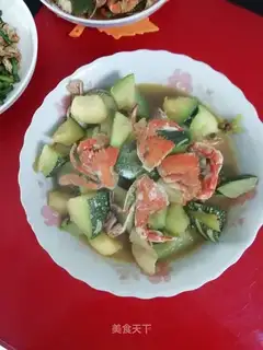 Pumpkin potatoes to cover the crabs