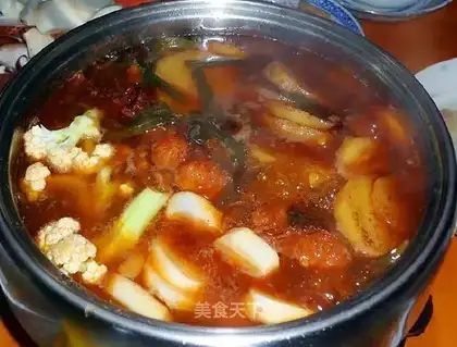 Spicy fish pan