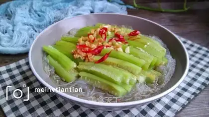 Garlic fan silk melon