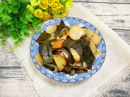 Seaweed potato chips
