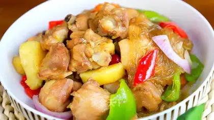 Korean-American chicken stew