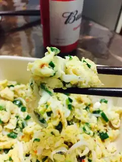 Silver fish fried eggs