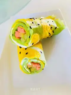 Spinach burrito