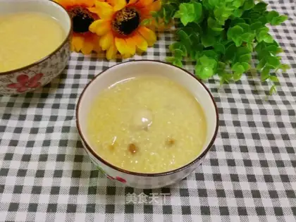 Porridge of millet green beans