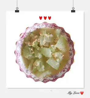 Shrimp-skin-burning melon