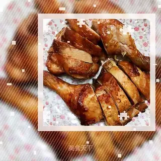 Air-cooked chicken leg