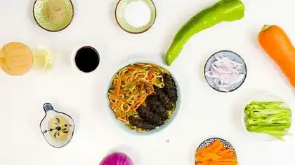 Noodles must be the sea cucumber
