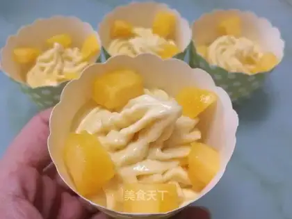 Mango cream ice cream