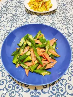 Autumn fried sausage