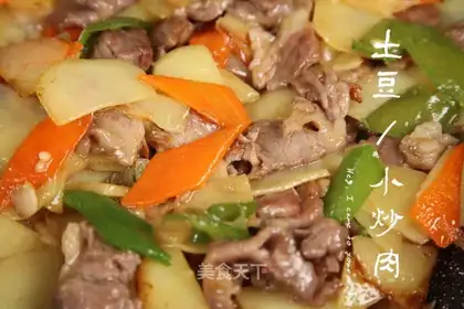 Potato fried meat