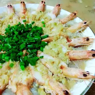 Garlic fan shrimp