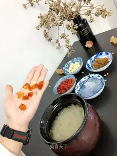 Peach gel oatmeal