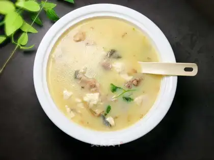 Carp tofu soup