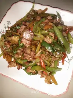 Chili fried meat