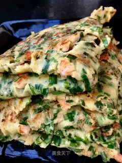 Shrimp omelet