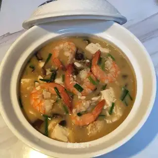 Soy shrimp curd
