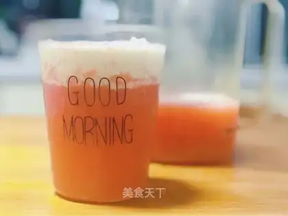Peach and milk