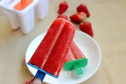 Strawberry bar ice