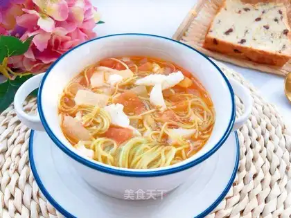 Cod melon noodles